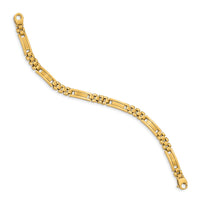Thumbnail for 14k Satin and Polished Men's Link Bracelet