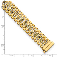 Thumbnail for 14K Polished & D/C Fancy Link Bracelet