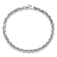 Thumbnail for 14k White Gold Polished Chain Bracelet