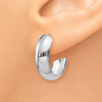 Thumbnail for 14k White Gold Hoop Earrings