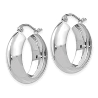 Thumbnail for 14k White Gold Hoop Earrings