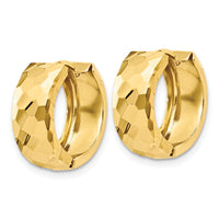 Thumbnail for 14k Faceted & Polished Hinged 6mm Hoop Earrings
