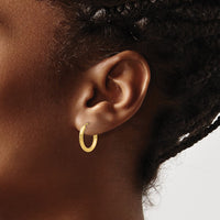 Thumbnail for 14k Polished Round Endless 2mm Hoop Earrings