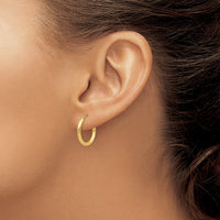 Thumbnail for 14k Polished Round Endless 2mm Hoop Earrings