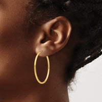 Thumbnail for 14k Polished Round Endless 2mm Hoop Earrings