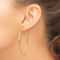 Thumbnail for 14k Polished Round Endless 2mm Hoop Earrings