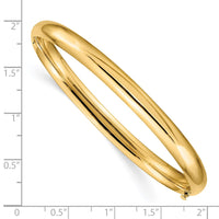 Thumbnail for 14k 4/16 High Polished Hinged Bangle Bracelet