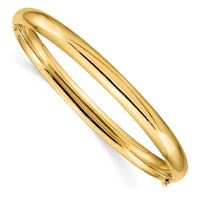 Thumbnail for 14k 4/16 High Polished Hinged Bangle Bracelet