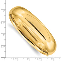 Thumbnail for 14k 9/16 High Polished Hinged Bangle Bracelet