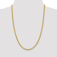 Thumbnail for 14k 3.7mm Lightweight Flat Cuban Chain