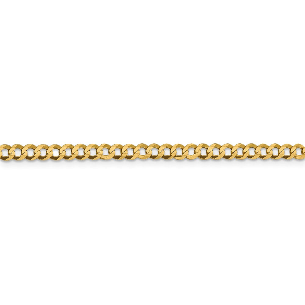 14k 3.7mm Lightweight Flat Cuban Chain