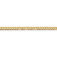 Thumbnail for 14k 3.7mm Lightweight Flat Cuban Chain