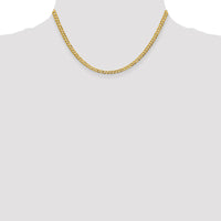 Thumbnail for 14k 3.7mm Lightweight Flat Cuban Chain
