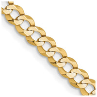 Thumbnail for 14k 3.7mm Lightweight Flat Cuban Chain