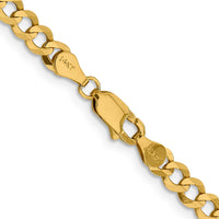 Thumbnail for 14k 4.7mm Lightweight Flat Cuban Chain