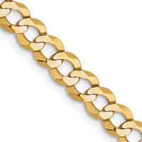 Thumbnail for 14k 4.7mm Lightweight Flat Cuban Chain