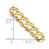 Thumbnail for 14k 5.9mm Lightweight Flat Cuban Chain