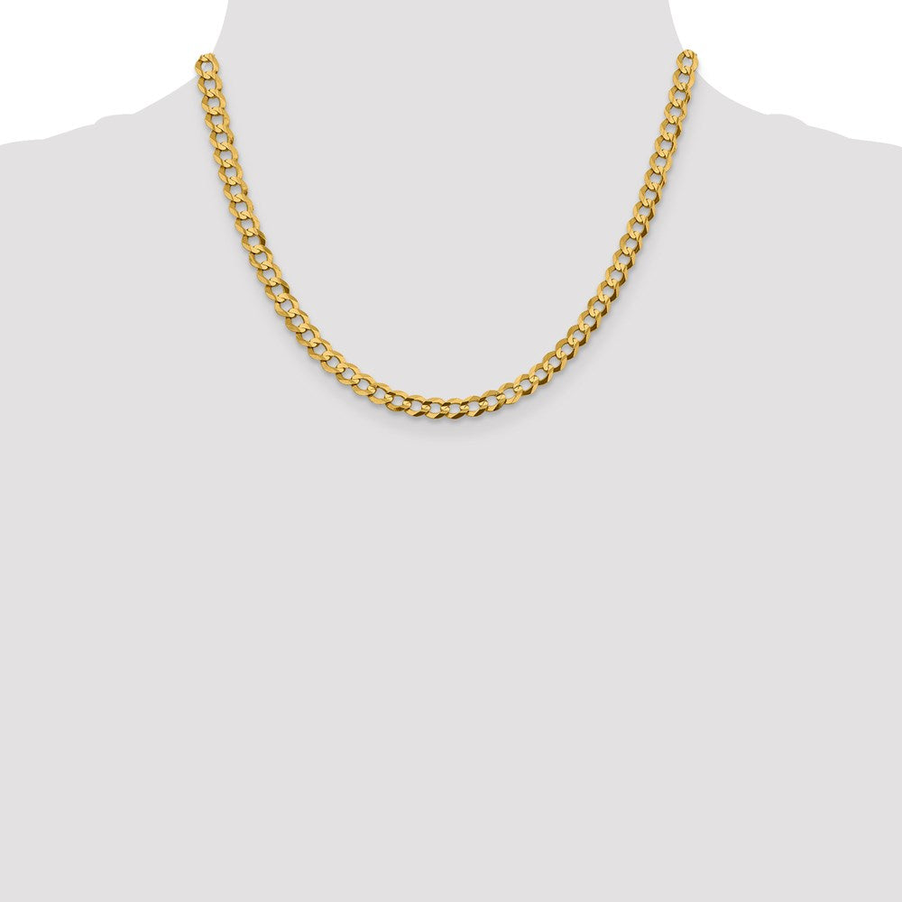 14k 5.9mm Lightweight Flat Cuban Chain