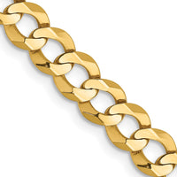 Thumbnail for 14k 5.9mm Lightweight Flat Cuban Chain