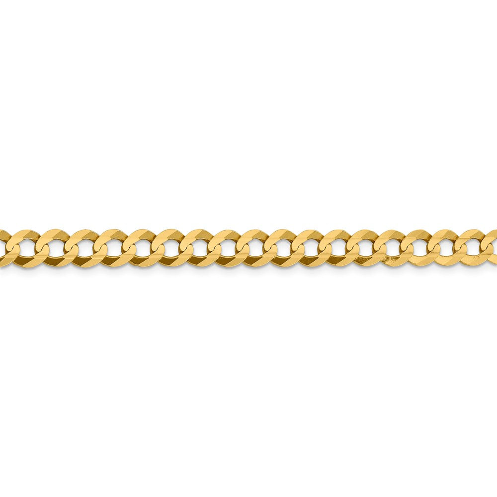14k 7.2mm Lightweight Flat Cuban Chain
