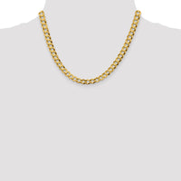 Thumbnail for 14k 7.2mm Lightweight Flat Cuban Chain