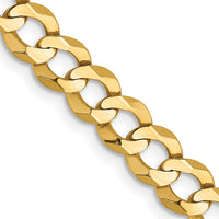 Thumbnail for 14k 7.2mm Lightweight Flat Cuban Chain