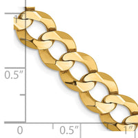 Thumbnail for 14k 8.3mm Lightweight Flat Cuban Chain