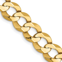 Thumbnail for 14k 8.3mm Lightweight Flat Cuban Chain