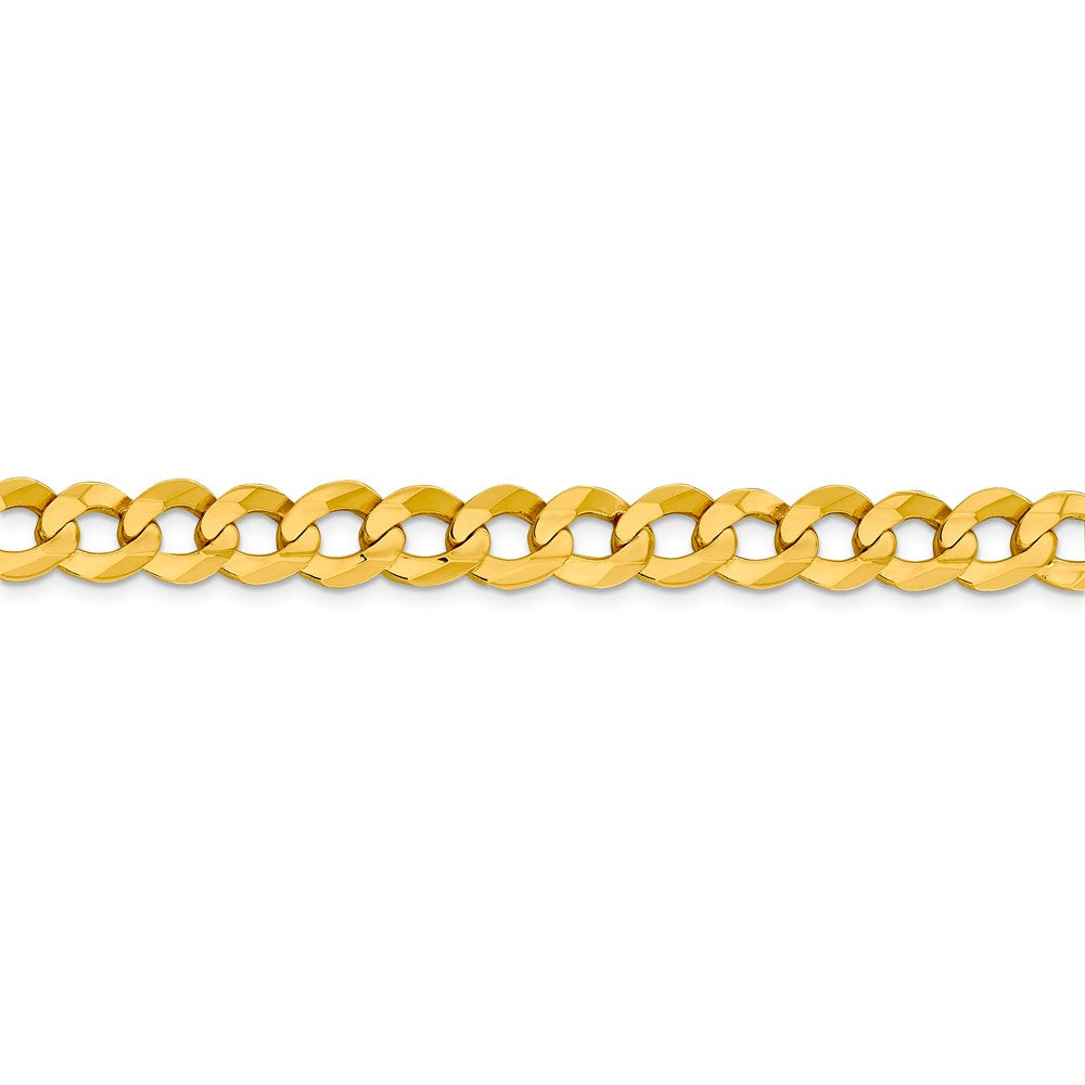 14k 9.4mm Lightweight Flat Cuban Chain