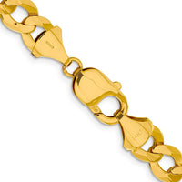 Thumbnail for 14k 9.4mm Lightweight Flat Cuban Chain