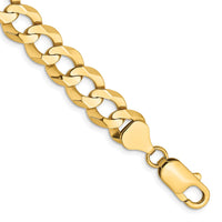 Thumbnail for 14k 9.4mm Lightweight Flat Cuban Chain