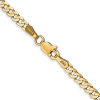 Thumbnail for 14k 3mm Open Concave Curb Chain