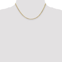 Thumbnail for 14k 3mm Open Concave Curb Chain