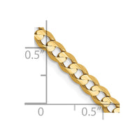 Thumbnail for 14k 3.8mm Open Concave Curb Chain