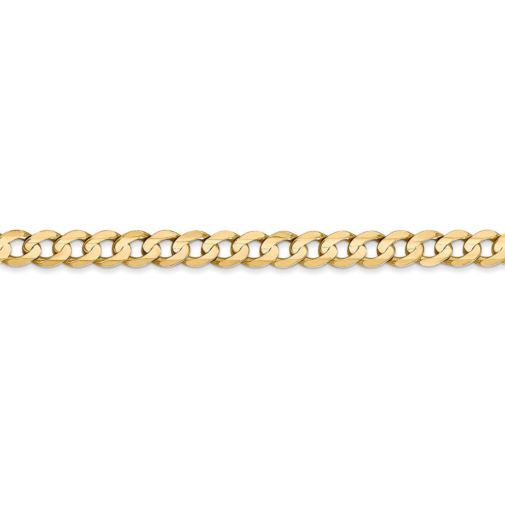 14k 4.5mm Open Concave Curb Chain
