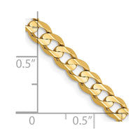 Thumbnail for 14k 4.5mm Open Concave Curb Chain