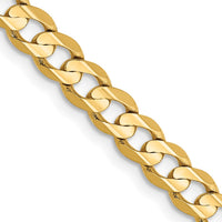 Thumbnail for 14k 4.5mm Open Concave Curb Chain