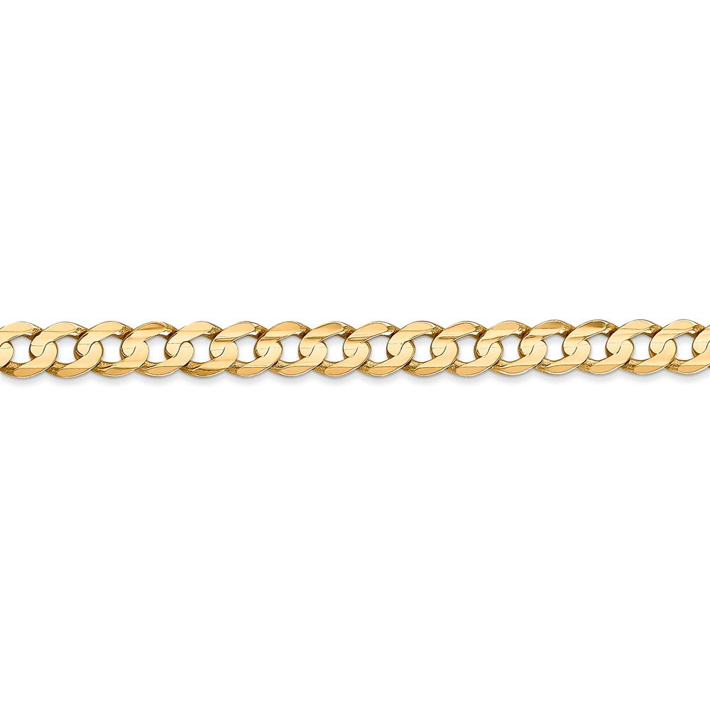 14k 5.25mm Open Concave Curb Chain