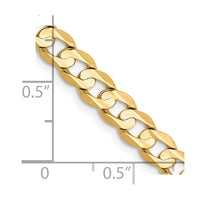 Thumbnail for 14k 5.25mm Open Concave Curb Chain