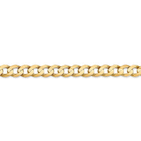 Thumbnail for 14k 6.75mm Open Concave Curb Chain