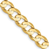 Thumbnail for 14k 6.75mm Open Concave Curb Chain
