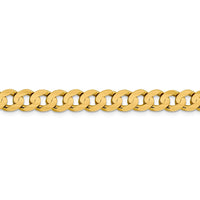 Thumbnail for 14k 7.5mm Open Concave Curb Chain