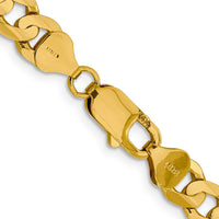 Thumbnail for 14k 7.5mm Open Concave Curb Chain