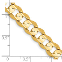 Thumbnail for 14k 7.5mm Open Concave Curb Chain