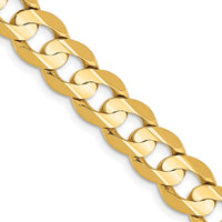 Thumbnail for 14k 7.5mm Open Concave Curb Chain