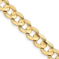 Thumbnail for 14k 8.5mm Open Concave Curb Chain