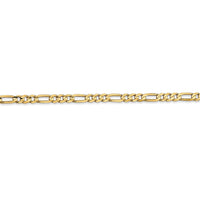 Thumbnail for 14k 3mm Concave Open Figaro Chain