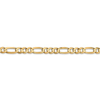 Thumbnail for 14k 4.5mm Concave Open Figaro Chain
