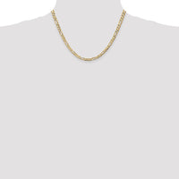 Thumbnail for 14k 4.5mm Concave Open Figaro Chain