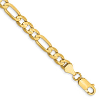 Thumbnail for 14k 6mm Concave Open Figaro Chain